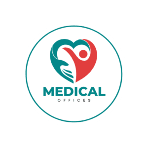 A logo for medical office cleaning