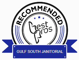 Best Pros in Town Award badge for gulf south janitorial